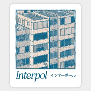 Interpol --  Original Retro Art Design Sticker